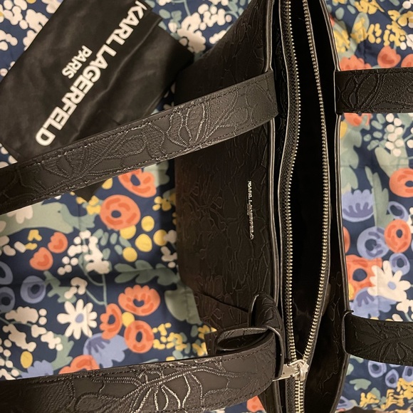 Karl Lagerfeld Black Chantelle Tote NWT, Never used - Picture 5 of 12